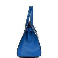 Hermes Birkin Sellier 30 Bleu France Epsom Palladium Hardware Hermes Birkin Sellier 30 Bleu France Epsom Palladium Hardware