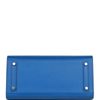 Hermes Birkin Sellier 30 Bleu France Epsom Palladium Hardware Hermes Birkin Sellier 30 Bleu France Epsom Palladium Hardware