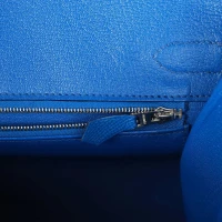 Hermes Birkin Sellier 30 Bleu France Epsom Palladium Hardware Hermes Birkin Sellier 30 Bleu France Epsom Palladium Hardware