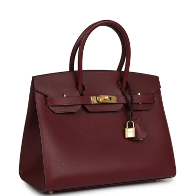 Hermes Birkin Sellier 30 Rouge H Madame Gold Hardware Hermes Birkin Sellier 30 Rouge H Madame Gold Hardware