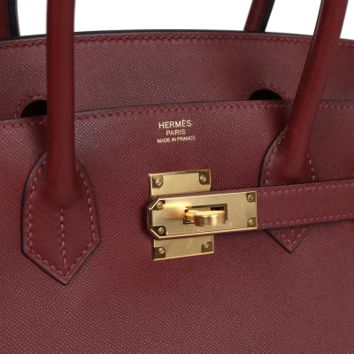 Hermes Birkin Sellier 30 Rouge H Madame Gold Hardware Hermes Birkin Sellier 30 Rouge H Madame Gold Hardware