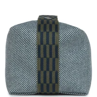 Hermes Bride-A-Brac GM Bleu Abysse Natte Canvas Palladium Hardware