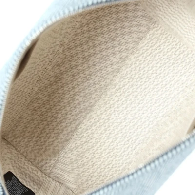 Hermes Bride-A-Brac GM Bleu Abysse Natte Canvas Palladium Hardware