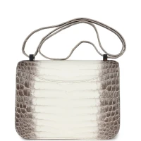Hermes Constance 1-24 Himalaya Matte Niloticus Crocodile Palladium Hardware Hermes Constance 1-24 Himalaya Matte Niloticus Crocodile Palladium Hardware