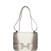 Hermes Constance 1-24 Himalaya Matte Niloticus Crocodile Palladium Hardware Hermes Constance 1-24 Himalaya Matte Niloticus Crocodile Palladium Hardware