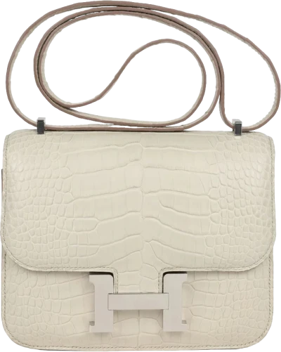 Hermes Constance 18 Beton Matte Alligator Palladium Hardware Hermes Constance 18 Beton Matte Alligator Palladium Hardware