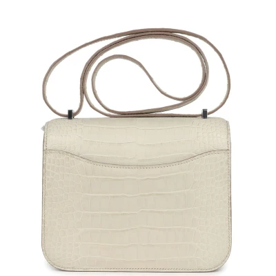 Hermes Constance 18 Beton Matte Alligator Palladium Hardware Hermes Constance 18 Beton Matte Alligator Palladium Hardware
