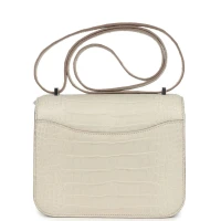 Hermes Constance 18 Beton Matte Alligator Palladium Hardware Hermes Constance 18 Beton Matte Alligator Palladium Hardware