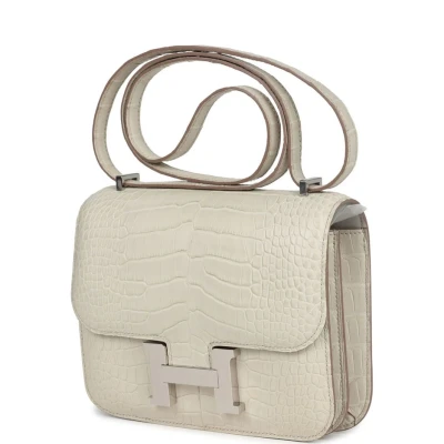 Hermes Constance 18 Beton Matte Alligator Palladium Hardware Hermes Constance 18 Beton Matte Alligator Palladium Hardware