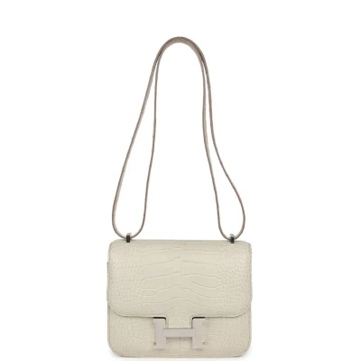 Hermes Constance 18 Beton Matte Alligator Palladium Hardware Hermes Constance 18 Beton Matte Alligator Palladium Hardware