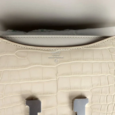 Hermes Constance 18 Beton Matte Alligator Palladium Hardware Hermes Constance 18 Beton Matte Alligator Palladium Hardware