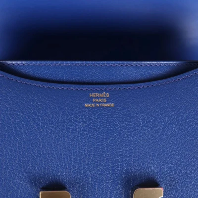 Hermes Constance 18 Bleu Royal Chevre Gold Hardware Hermes Constance 18 Bleu Royal Chevre Gold Hardware