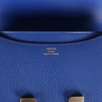Hermes Constance 18 Bleu Royal Chevre Gold Hardware Hermes Constance 18 Bleu Royal Chevre Gold Hardware