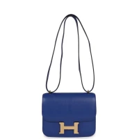 Hermes Constance 18 Bleu Royal Chevre Gold Hardware Hermes Constance 18 Bleu Royal Chevre Gold Hardware