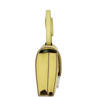 Hermes Constance 18 Limoncello Chevre Mysore Palladium Hardware Hermes Constance 18 Limoncello Chevre Mysore Palladium Hardware
