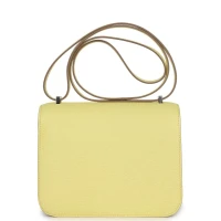 Hermes Constance 18 Limoncello Chevre Mysore Palladium Hardware Hermes Constance 18 Limoncello Chevre Mysore Palladium Hardware