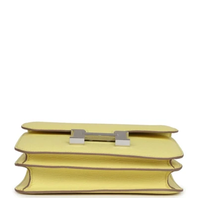 Hermes Constance 18 Limoncello Chevre Mysore Palladium Hardware Hermes Constance 18 Limoncello Chevre Mysore Palladium Hardware