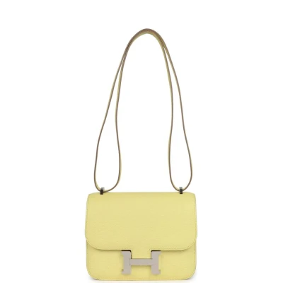Hermes Constance 18 Limoncello Chevre Mysore Palladium Hardware Hermes Constance 18 Limoncello Chevre Mysore Palladium Hardware