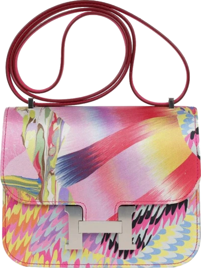 Hermes Constance 18 "Marble Silk" Rose Mexico Swift Palladium Hardware Hermes Constance 18 "Marble Silk" Rose Mexico Swift Palladium Hardware