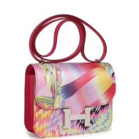 Hermes Constance 18 "Marble Silk" Rose Mexico Swift Palladium Hardware Hermes Constance 18 "Marble Silk" Rose Mexico Swift Palladium Hardware