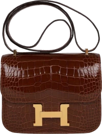 Hermes Constance 18 Miel Shiny Alligator Gold Hardware Hermes Constance 18 Miel Shiny Alligator Gold Hardware