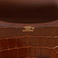 Hermes Constance 18 Miel Shiny Alligator Gold Hardware Hermes Constance 18 Miel Shiny Alligator Gold Hardware