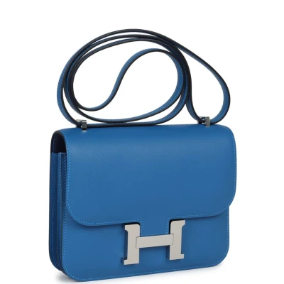 Hermes Constance 18 Mykonos Verso Evercolor Palladium Hardware Hermes Constance 18 Mykonos Verso Evercolor Palladium Hardware