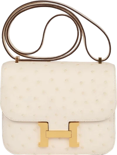 Hermes Constance 18 Nata Ostrich Gold Hardware Hermes Constance 18 Nata Ostrich Gold Hardware