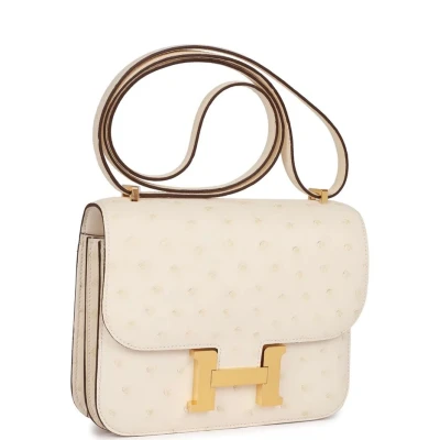 Hermes Constance 18 Nata Ostrich Gold Hardware Hermes Constance 18 Nata Ostrich Gold Hardware