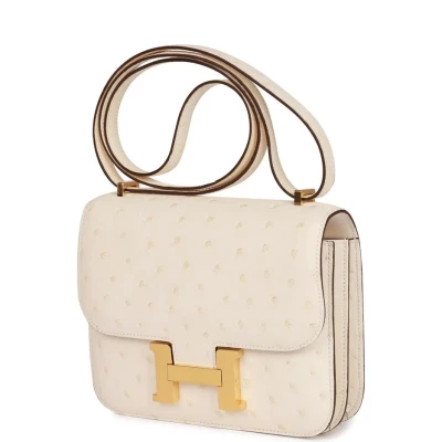 Hermes Constance 18 Nata Ostrich Gold Hardware Hermes Constance 18 Nata Ostrich Gold Hardware