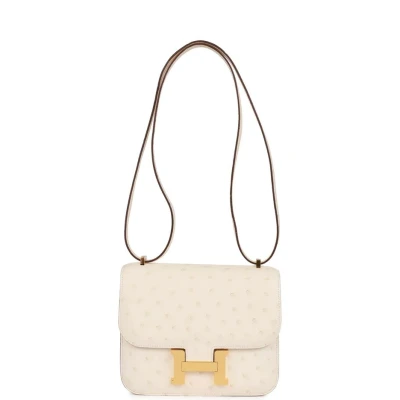 Hermes Constance 18 Nata Ostrich Gold Hardware Hermes Constance 18 Nata Ostrich Gold Hardware