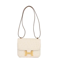 Hermes Constance 18 Nata Ostrich Gold Hardware Hermes Constance 18 Nata Ostrich Gold Hardware