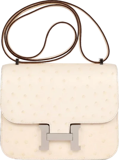 Hermes Constance 18 Nata Ostrich Palladium Hardware Hermes Constance 18 Nata Ostrich Palladium Hardware