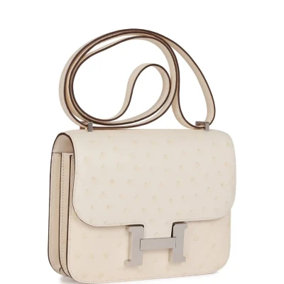 Hermes Constance 18 Nata Ostrich Palladium Hardware Hermes Constance 18 Nata Ostrich Palladium Hardware