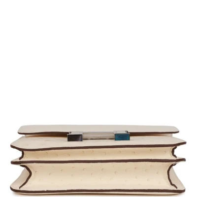 Hermes Constance 18 Nata Ostrich Palladium Hardware Hermes Constance 18 Nata Ostrich Palladium Hardware