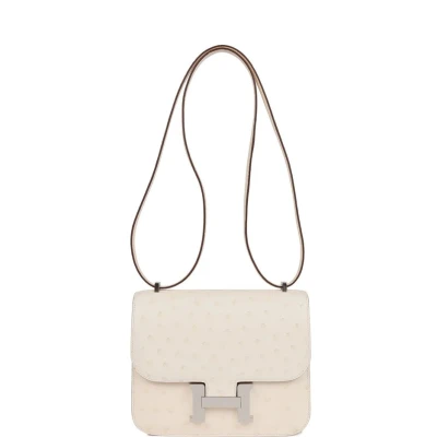 Hermes Constance 18 Nata Ostrich Palladium Hardware Hermes Constance 18 Nata Ostrich Palladium Hardware