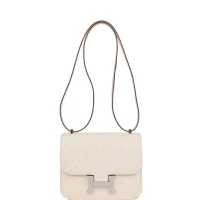 Hermes Constance 18 Nata Ostrich Palladium Hardware Hermes Constance 18 Nata Ostrich Palladium Hardware