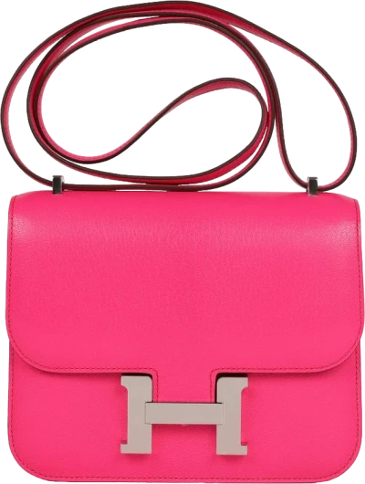 Hermes Constance 18 Rose Pop Chevre Chamkila Palladium Hardware Hermes Constance 18 Rose Pop Chevre Chamkila Palladium Hardware
