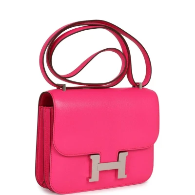 Hermes Constance 18 Rose Pop Chevre Chamkila Palladium Hardware Hermes Constance 18 Rose Pop Chevre Chamkila Palladium Hardware