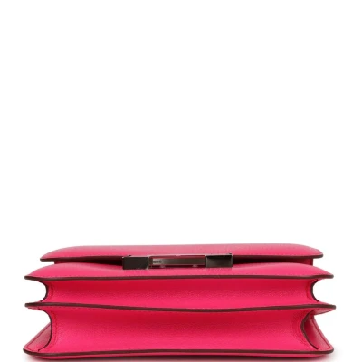 Hermes Constance 18 Rose Pop Chevre Chamkila Palladium Hardware Hermes Constance 18 Rose Pop Chevre Chamkila Palladium Hardware