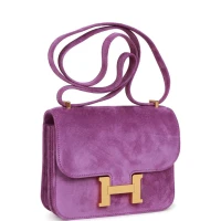 Hermes Constance 18 Violet Doblis Gold Hardware Hermes Constance 18 Violet Doblis Gold Hardware