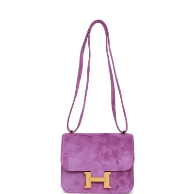 Hermes Constance 18 Violet Doblis Gold Hardware Hermes Constance 18 Violet Doblis Gold Hardware