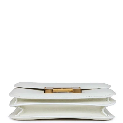 Hermes Constance 18 White Evercolor Gold Hardware Hermes Constance 18 White Evercolor Gold Hardware