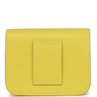 Hermes Constance Slim Wallet Lime Evercolor Palladium Hardware Hermes Constance Slim Wallet Lime Evercolor Palladium Hardware