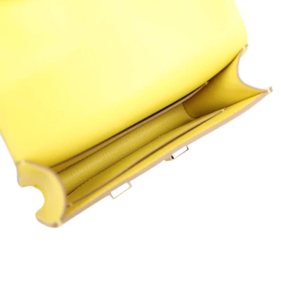 Hermes Constance Slim Wallet Lime Evercolor Palladium Hardware Hermes Constance Slim Wallet Lime Evercolor Palladium Hardware