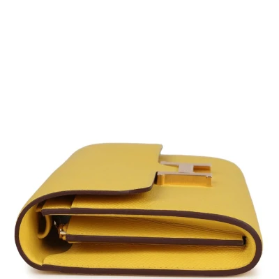 Hermes Constance To Go Wallet Jaune De Naples Epsom Gold Hardware Hermes Constance To Go Wallet Jaune De Naples Epsom Gold Hardware
