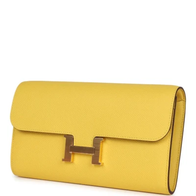 Hermes Constance To Go Wallet Jaune De Naples Epsom Gold Hardware Hermes Constance To Go Wallet Jaune De Naples Epsom Gold Hardware