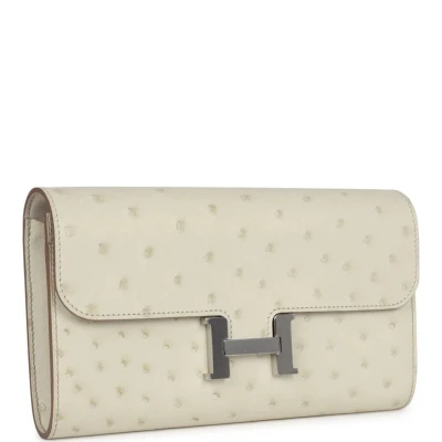 Hermes Constance Wallet To Go Beton Ostrich Palladium Hardware Hermes Constance Wallet To Go Beton Ostrich Palladium Hardware