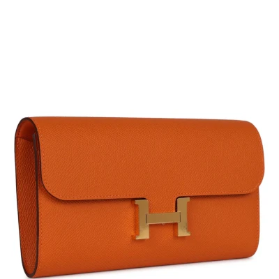 Hermes Constance Wallet To Go Orange Epsom Gold Hardware Hermes Constance Wallet To Go Orange Epsom Gold Hardware