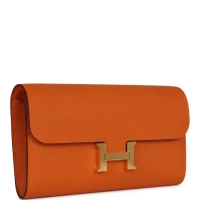 Hermes Constance Wallet To Go Orange Epsom Gold Hardware Hermes Constance Wallet To Go Orange Epsom Gold Hardware
